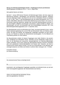 Fragebogen für Ärzte und Ärztinnen